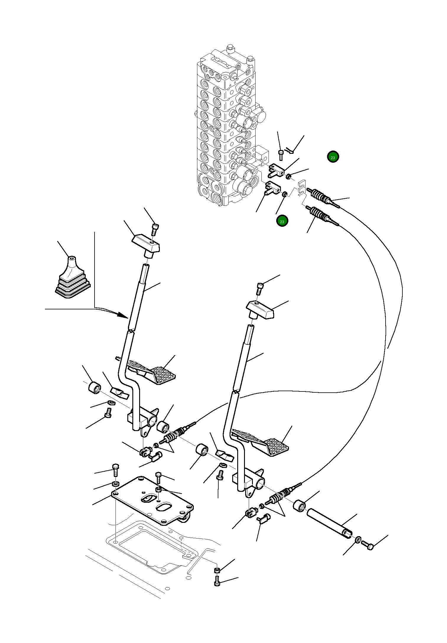 Вилка 3F2065066 Komatsu