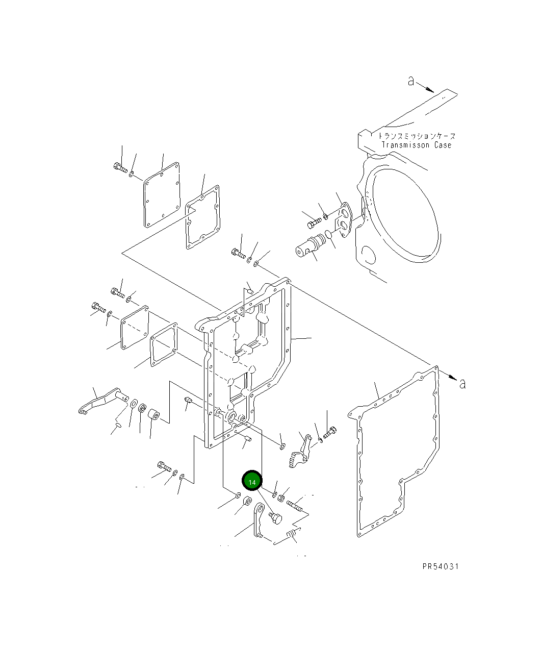 Вал 232-15-15780 Komatsu