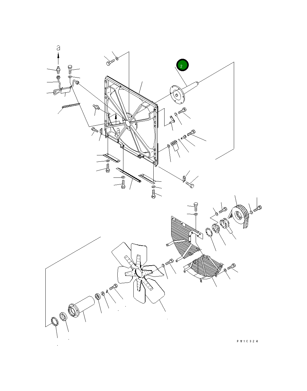 Вал 175-03-71521 Komatsu
