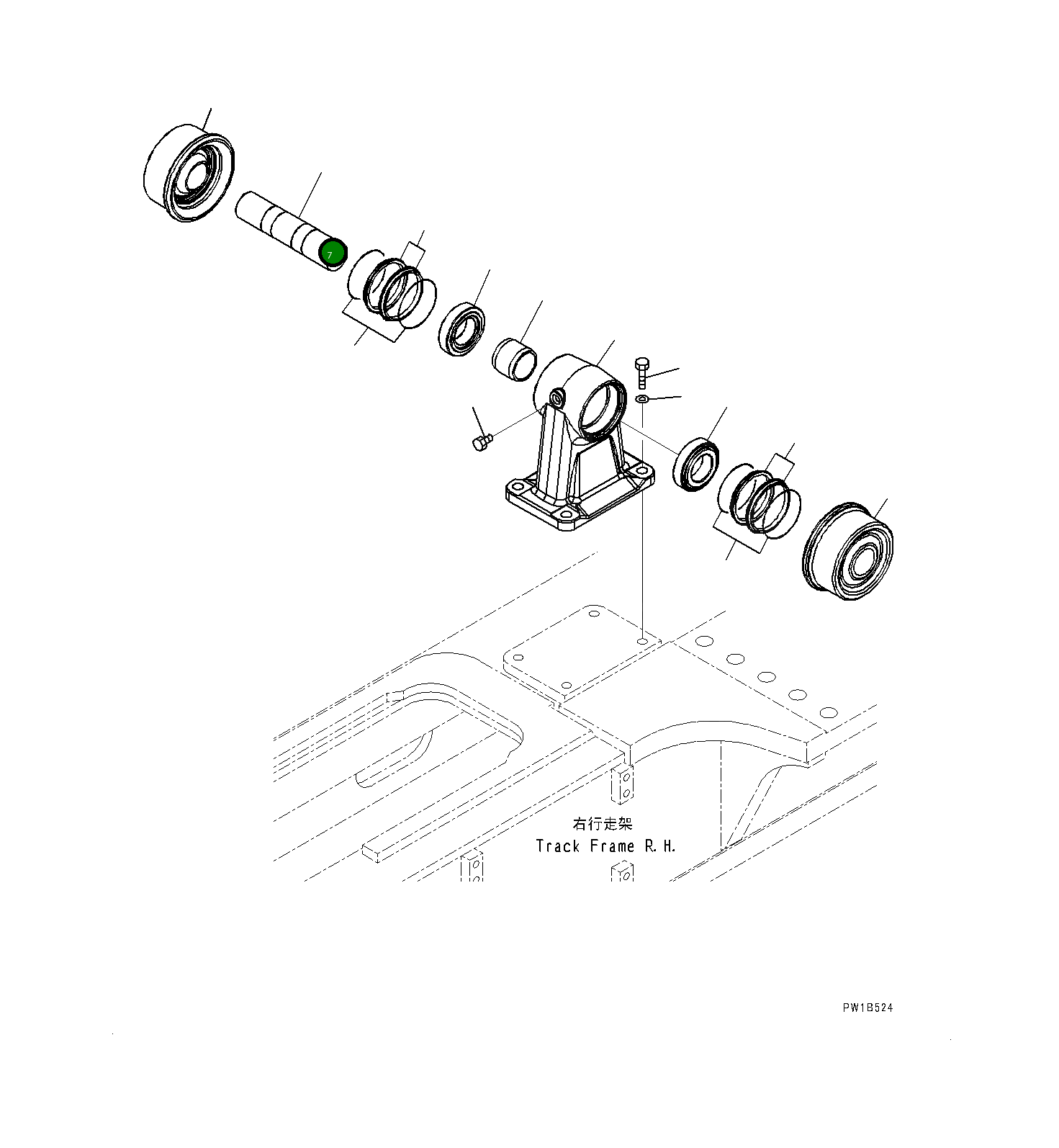 Вал 209-30-75230 Komatsu