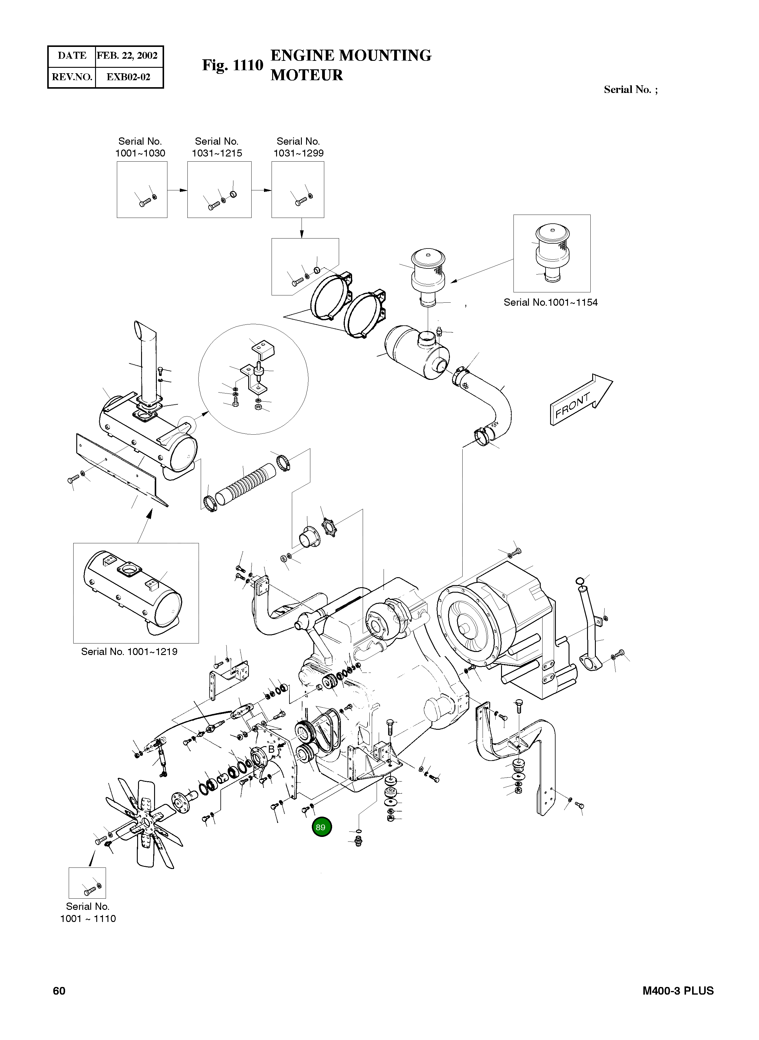 Болт M14X1.5X75 S0763463 Komatsu