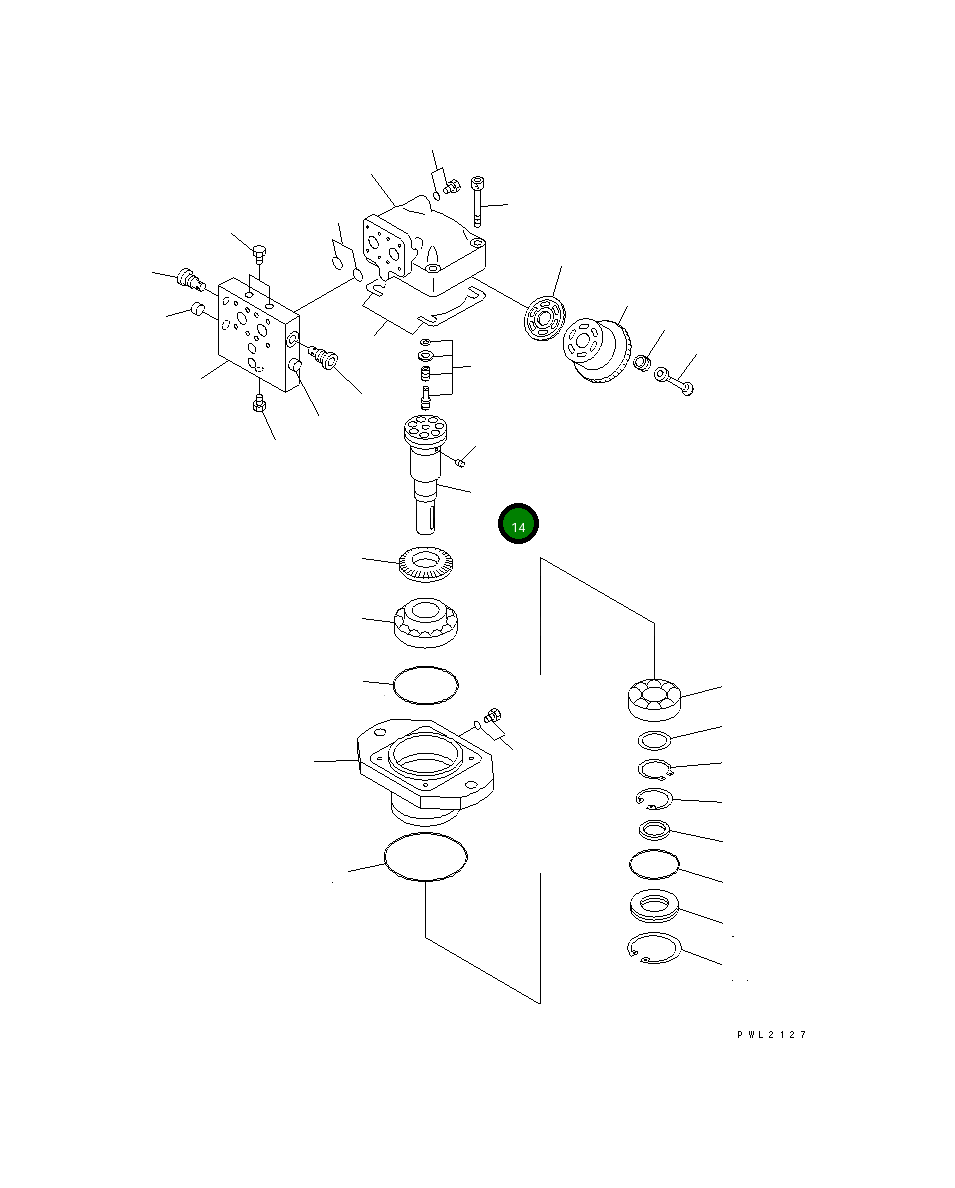 Вал 21P-60-K4830 Komatsu
