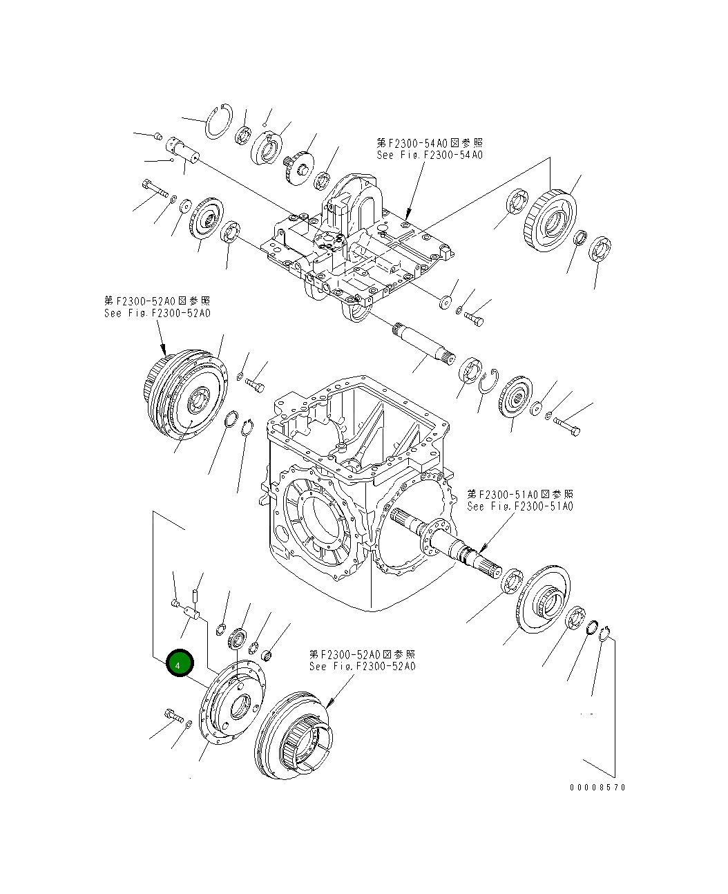 Вал 154-22-22280 Komatsu