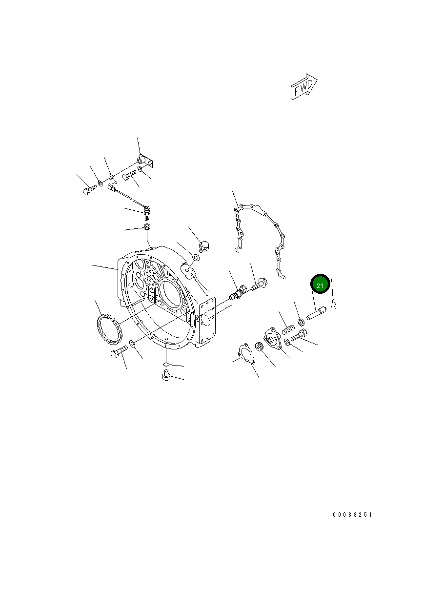 Вал 6162-23-4510 Komatsu