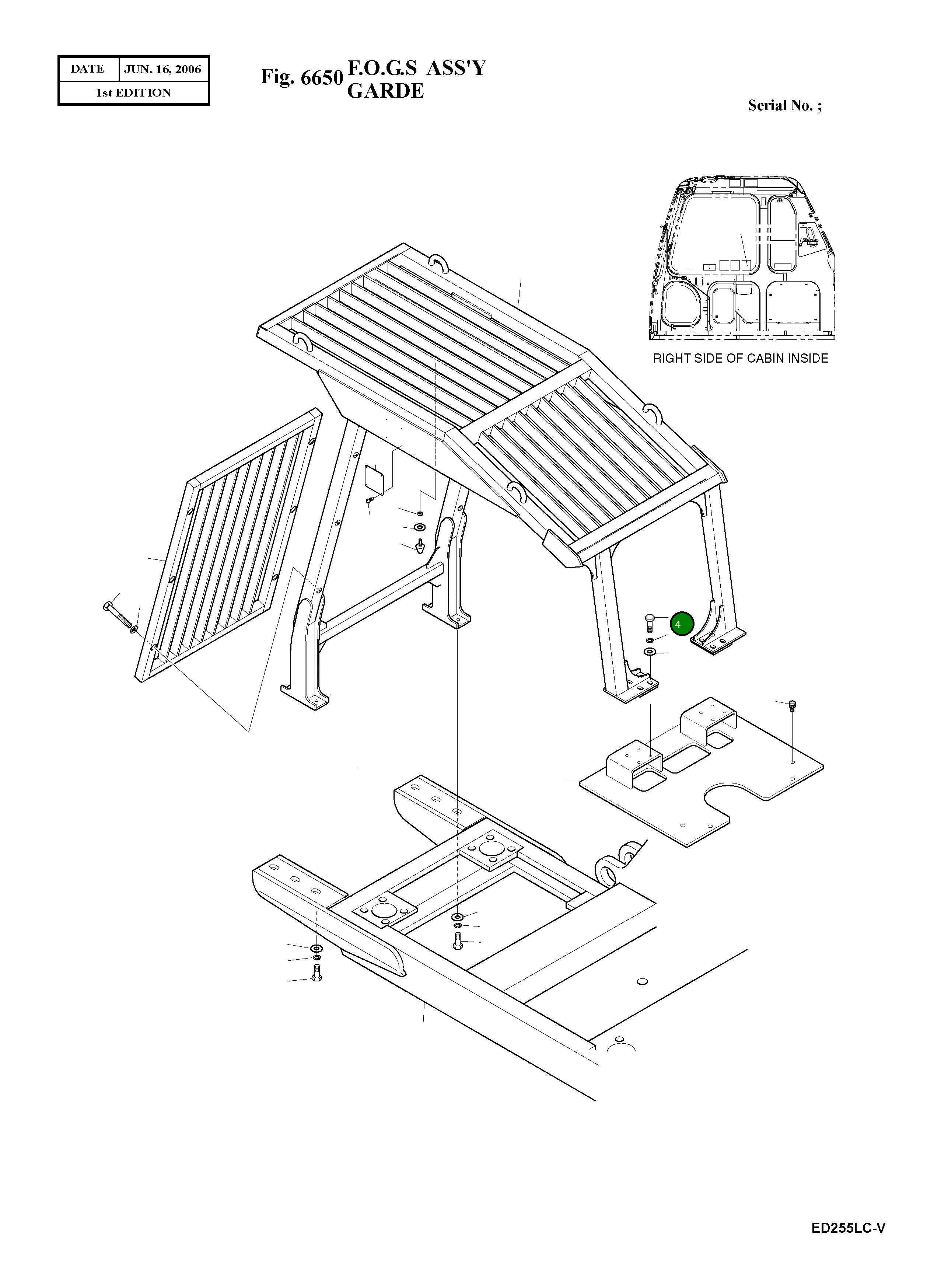Болт M16X20X50 S0521666 Komatsu