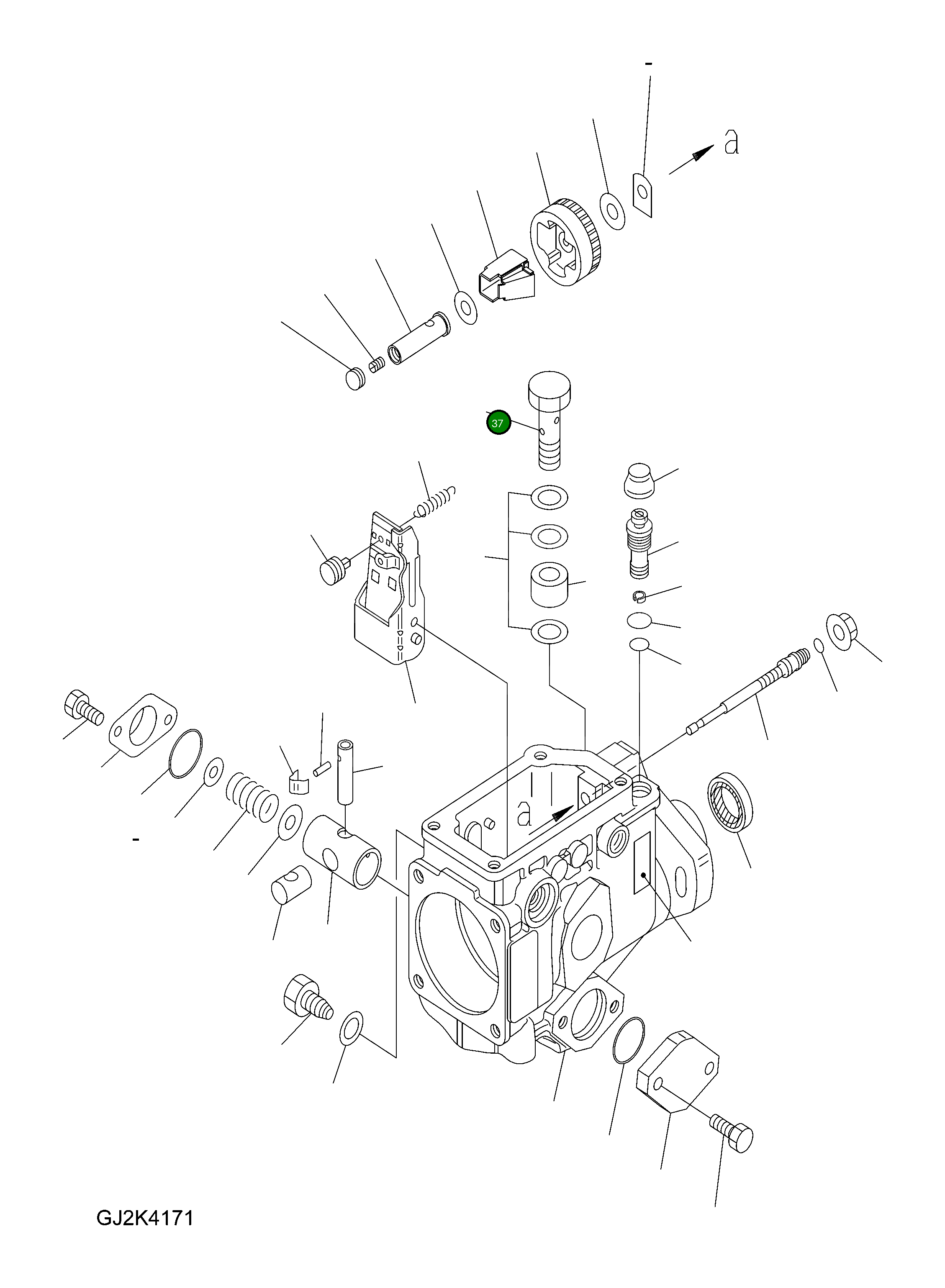 Болт-банджо DK146125-0020 Komatsu