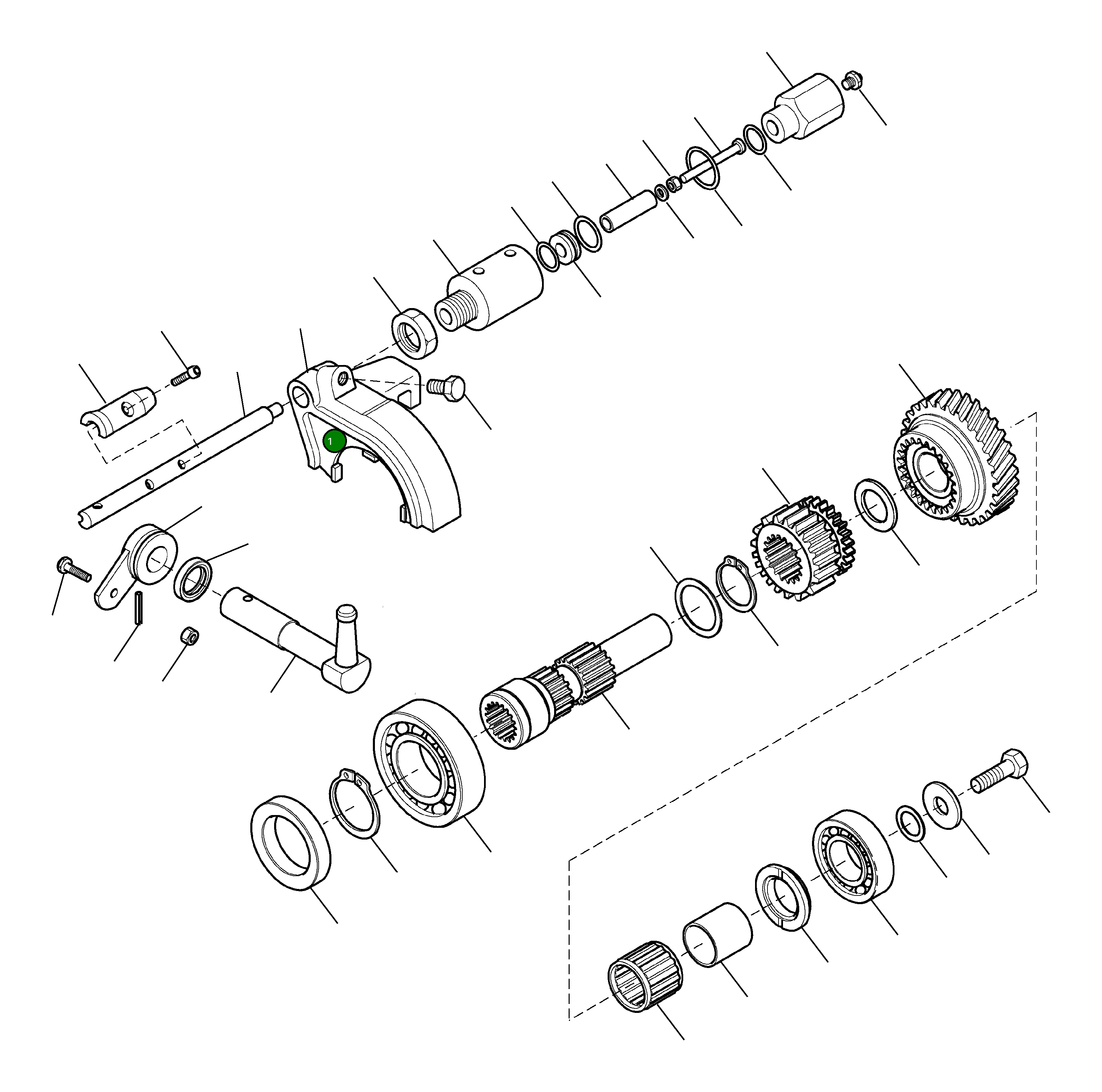 Вилка CA0125704 Komatsu