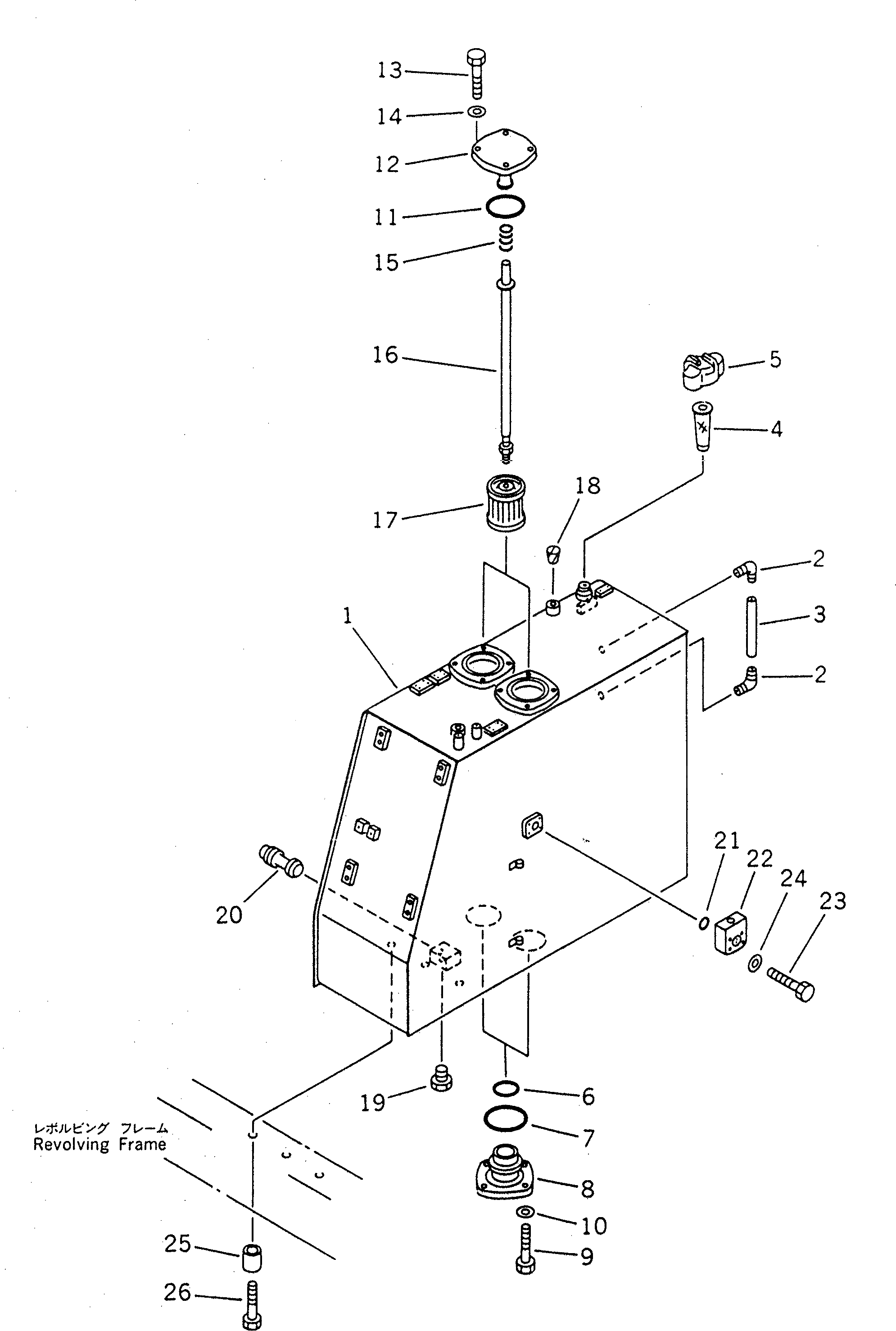 Бак 21T-60-74510 Komatsu