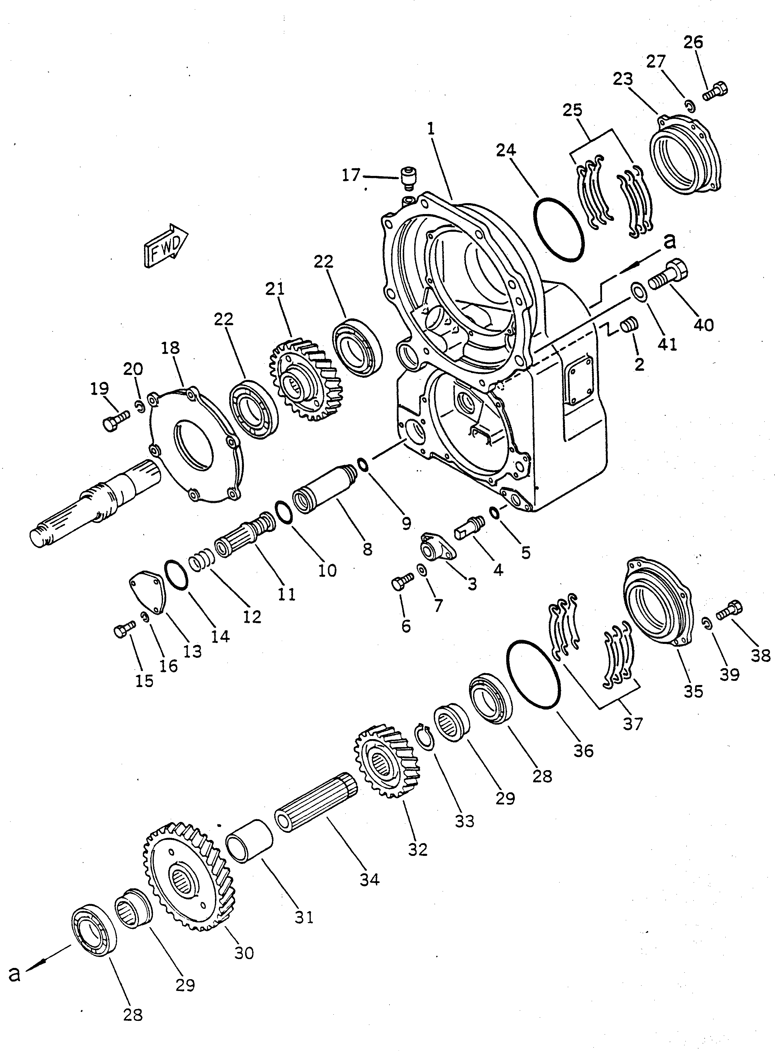 Вал 22W-15-13220 Komatsu