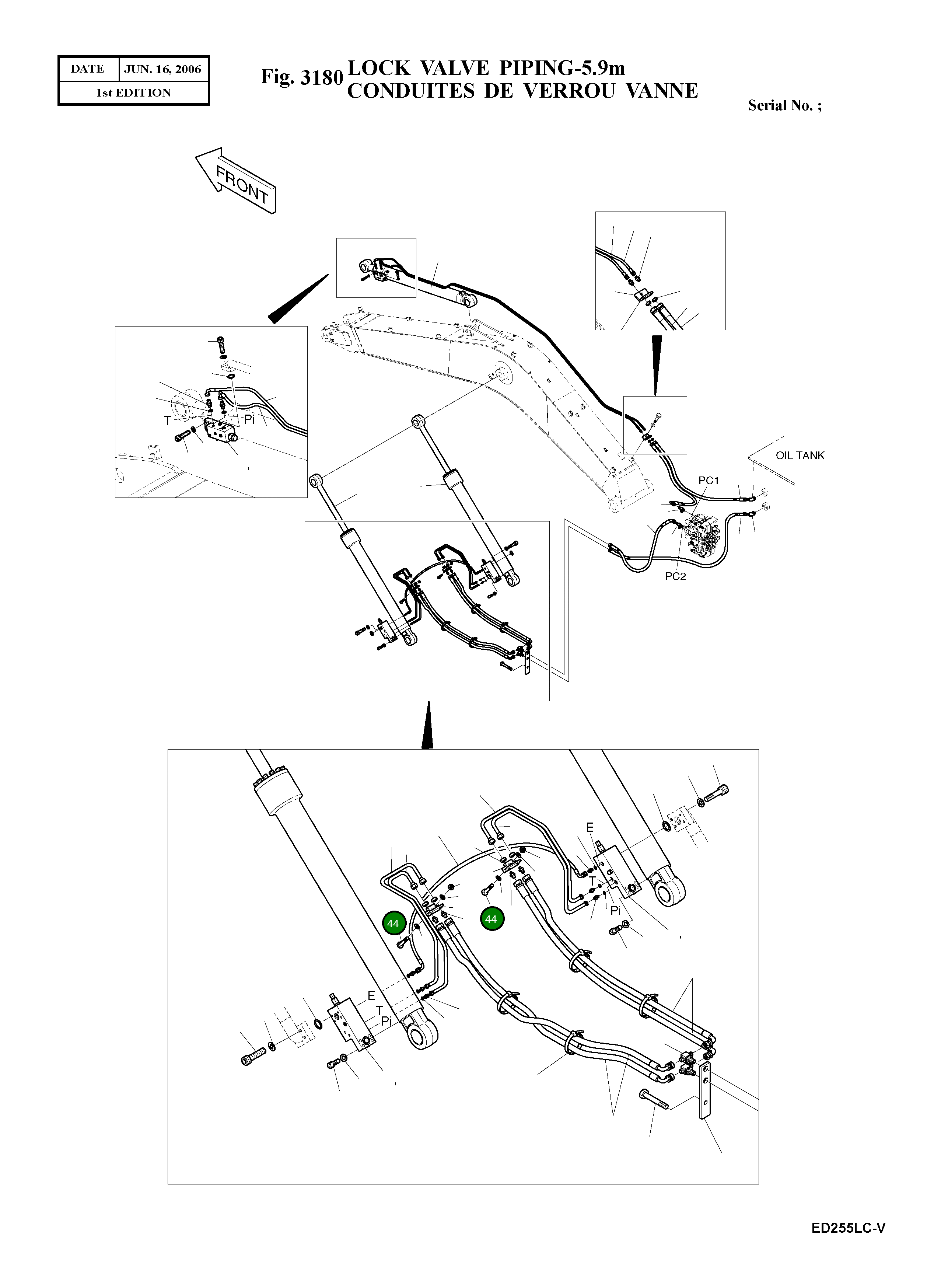 Болт M12X1.75X80 S0516266 Komatsu