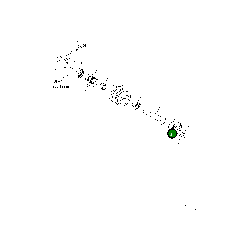 Вал 207-30-21620 Komatsu