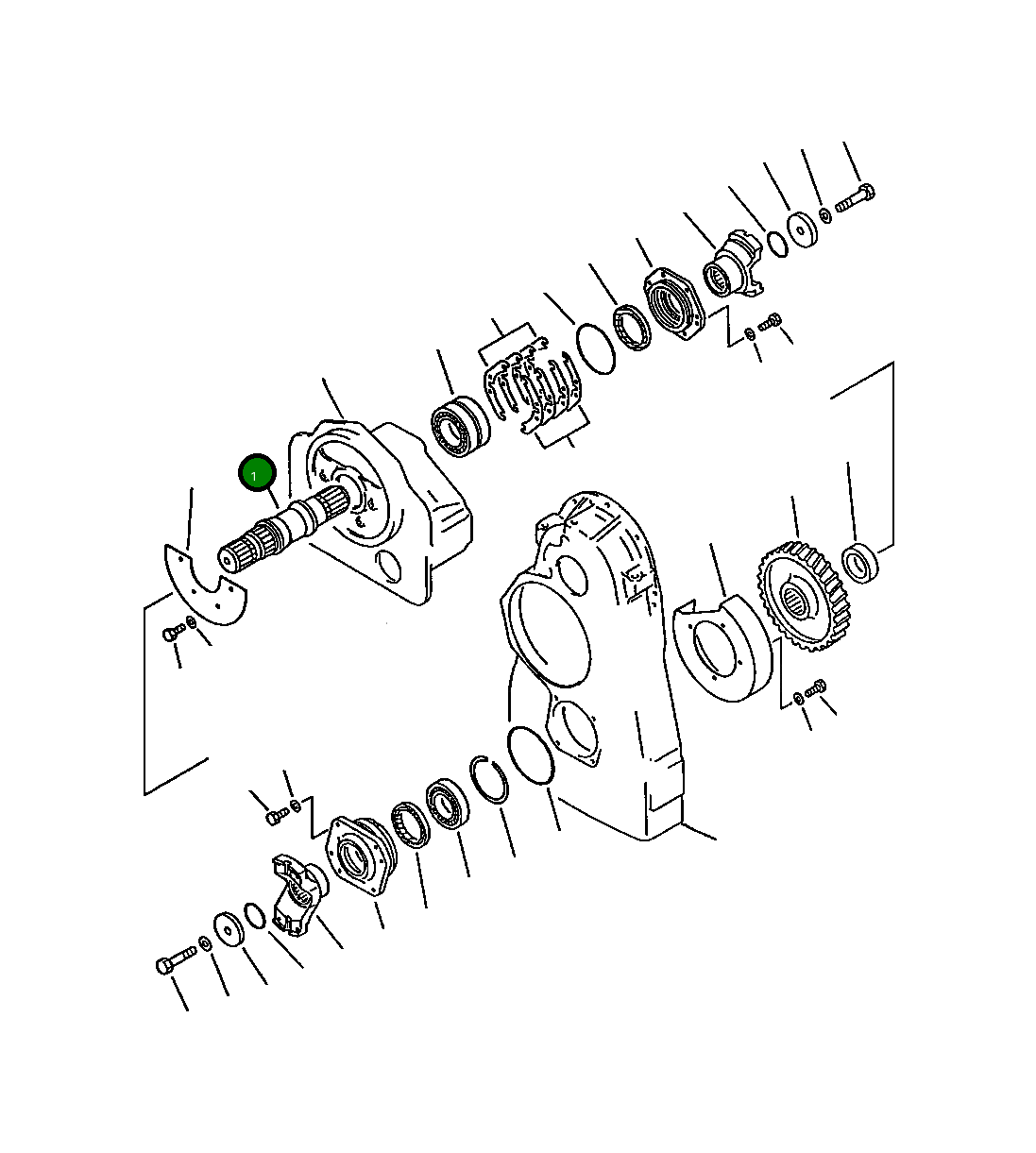 Вал 421-15-13312 Komatsu
