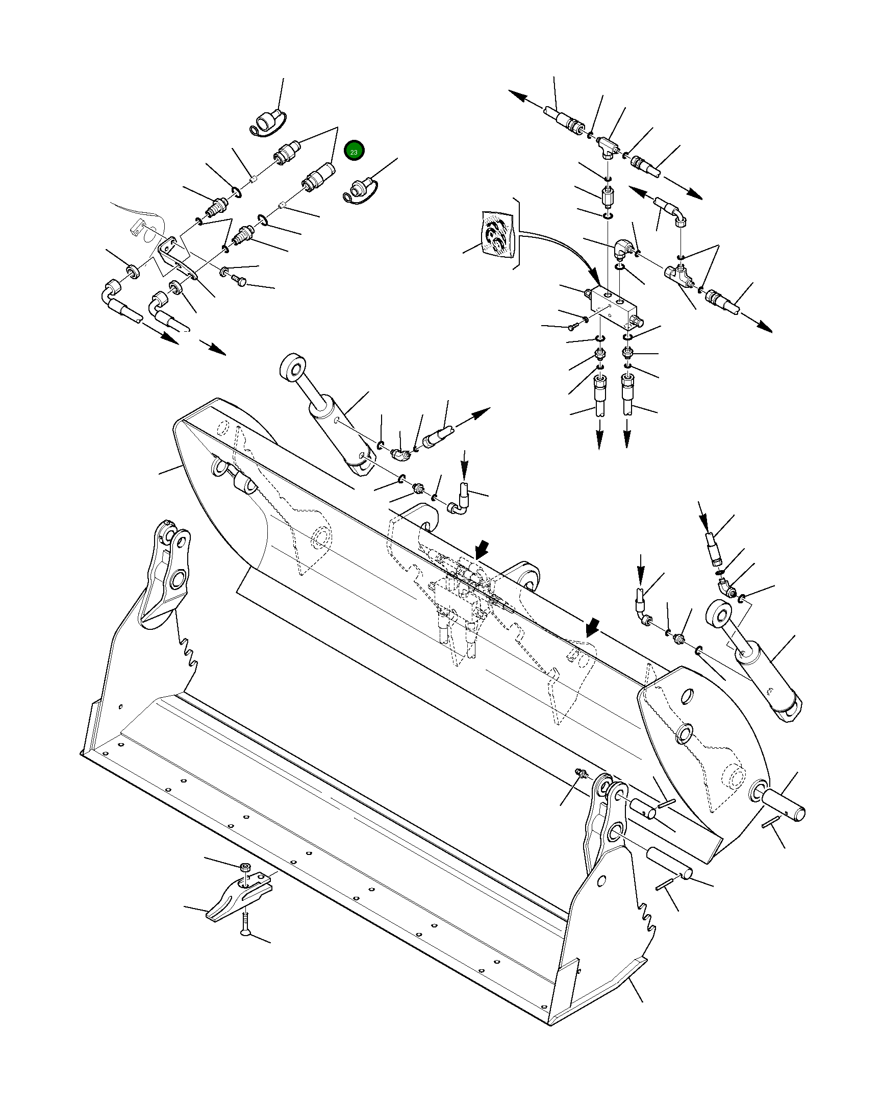 Быстроразъёмное соединение, в сборе 395-62-11140 Komatsu