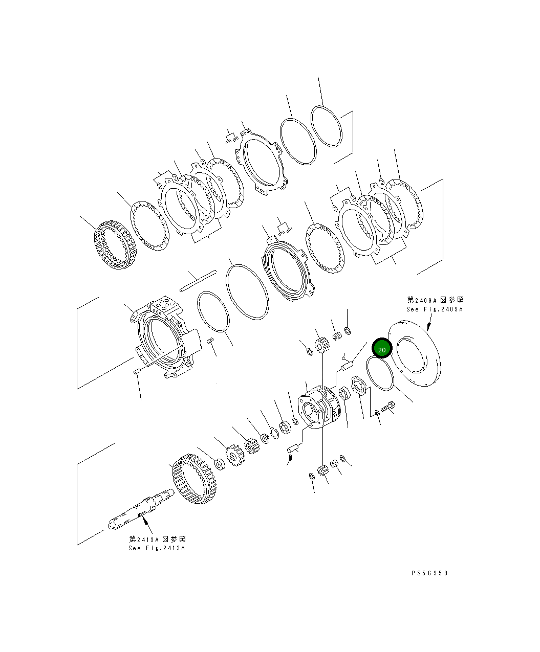 Вал 234-15-22510 Komatsu
