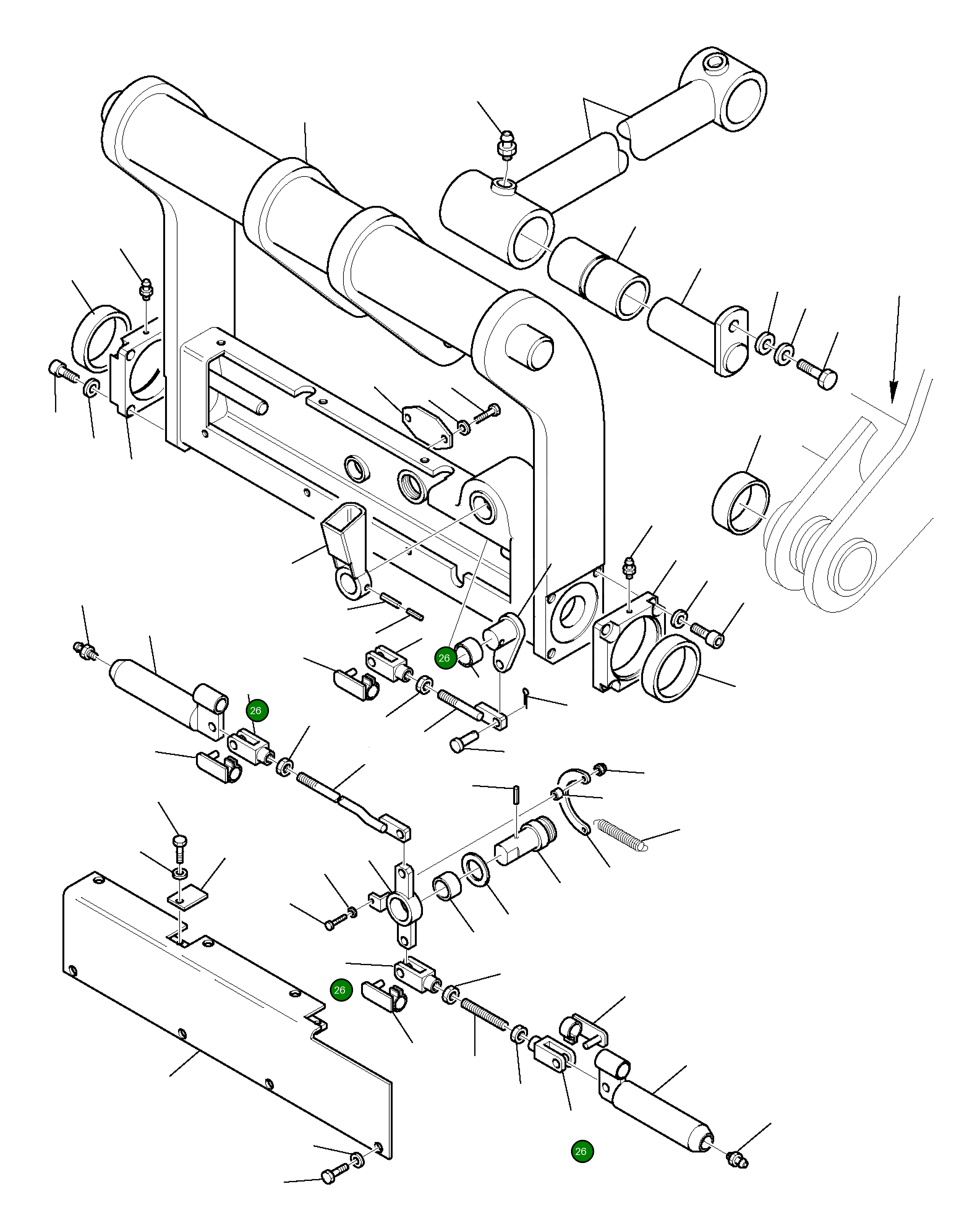 Вилка 802720023 Komatsu