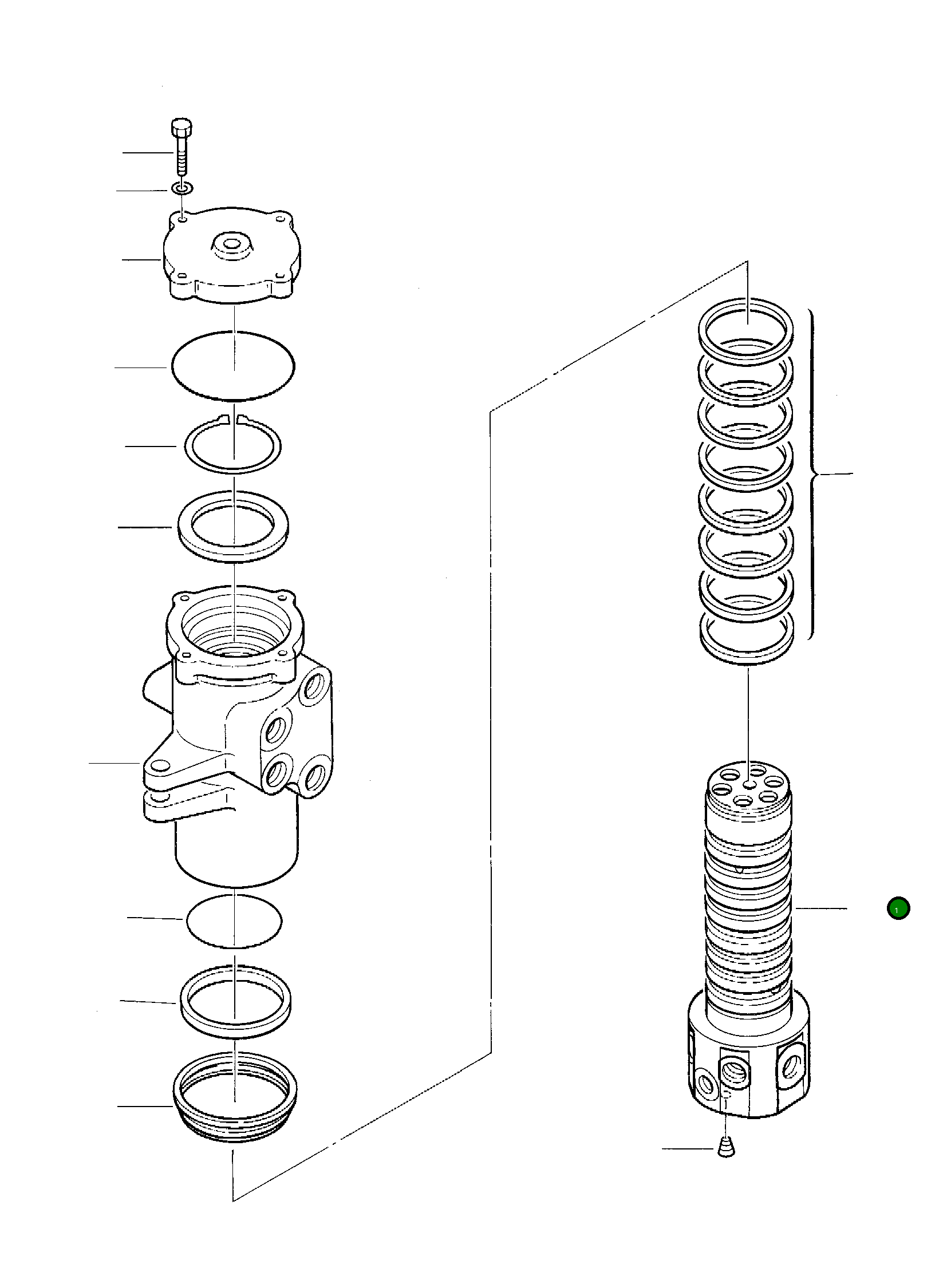 Вал 200150624 Komatsu