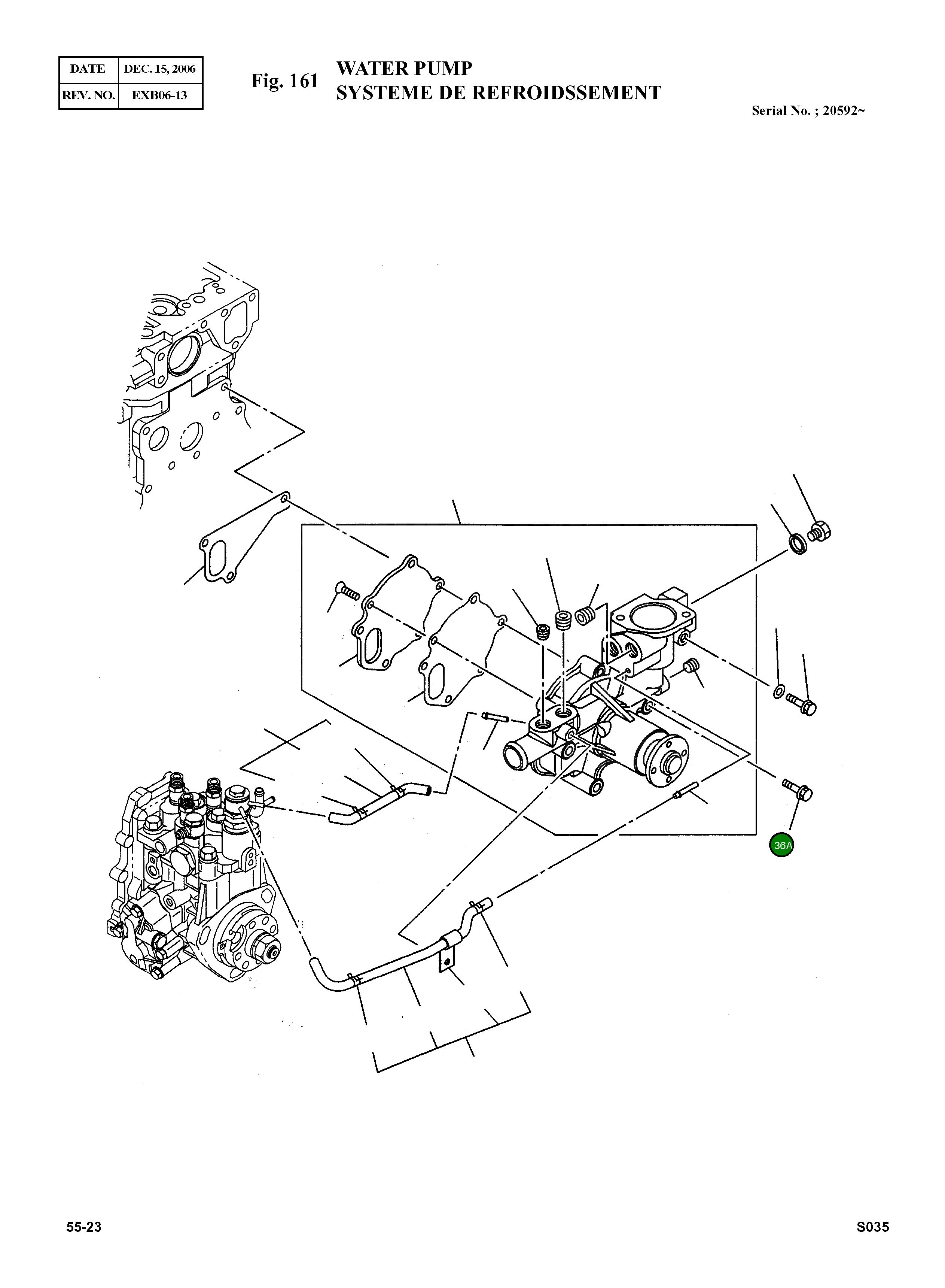Болт M8X60 586400-3290 Komatsu
