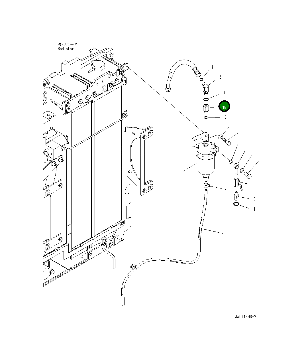 Адаптер 201-04-81650 Komatsu