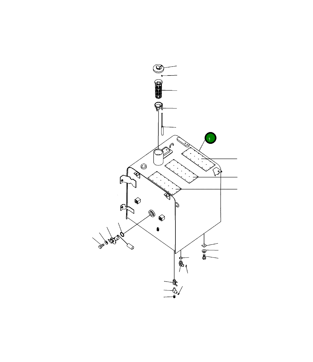 Бак 20Y-04-A1410 Komatsu