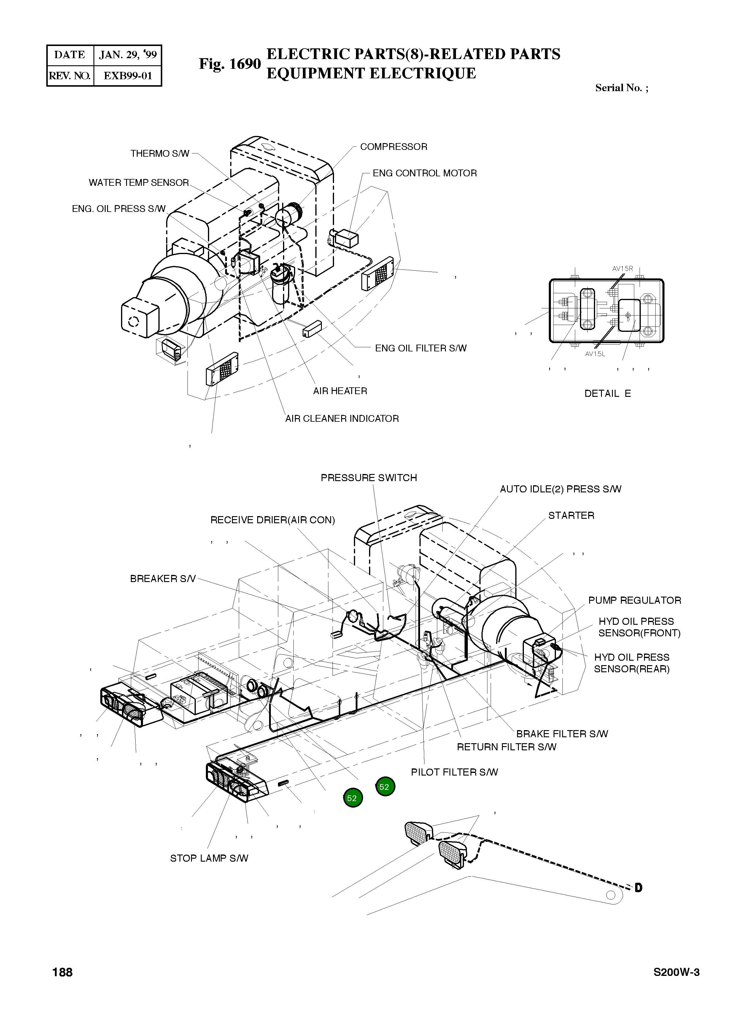Болт M8X1.25X16 S0508603 Komatsu