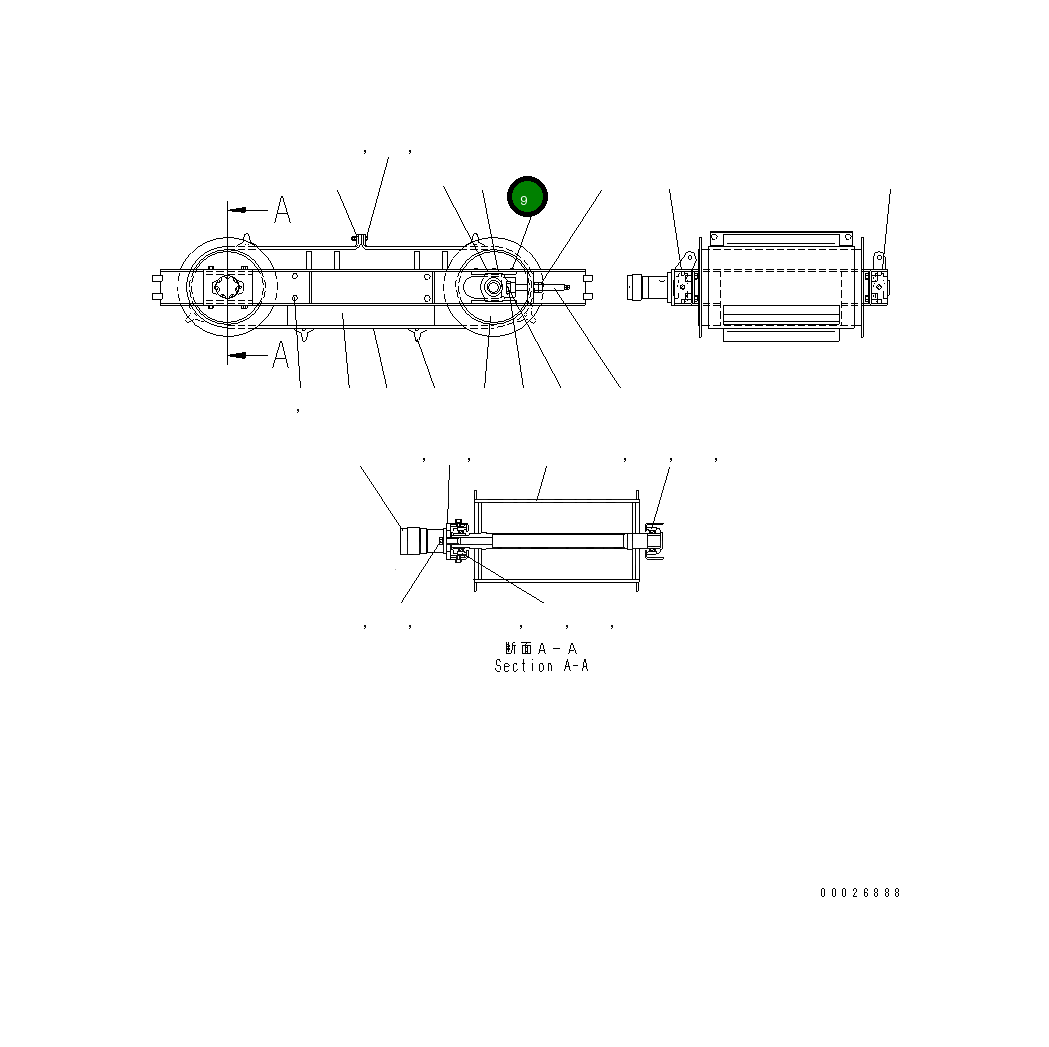 Болт,(M8X20) MFD0000121 Komatsu