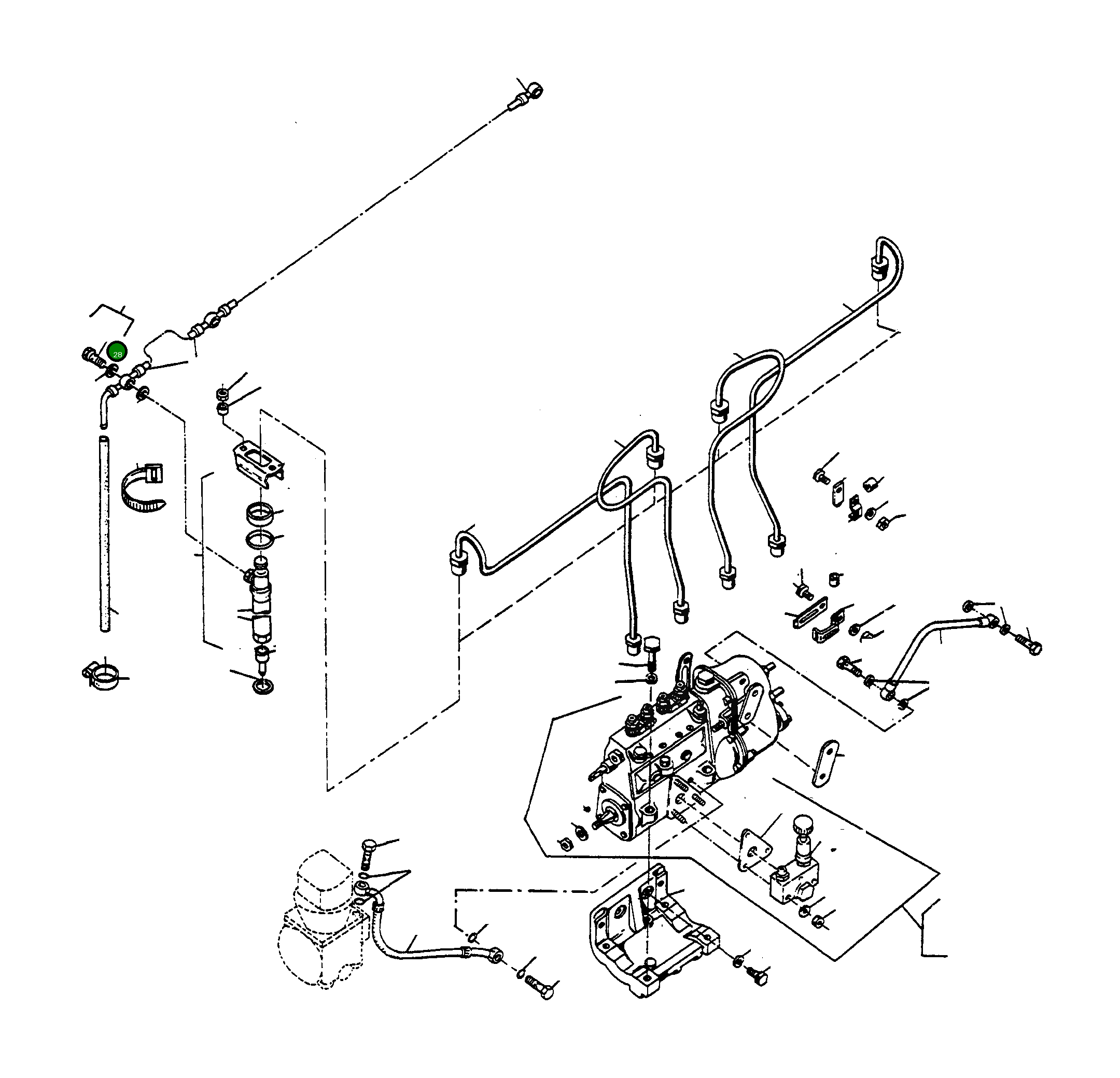 Болт-банджо 3079536M1 Komatsu