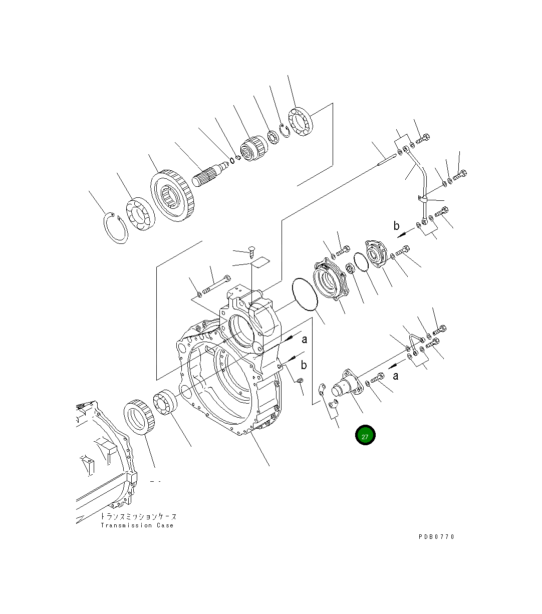 Вал 17A-15-13172 Komatsu