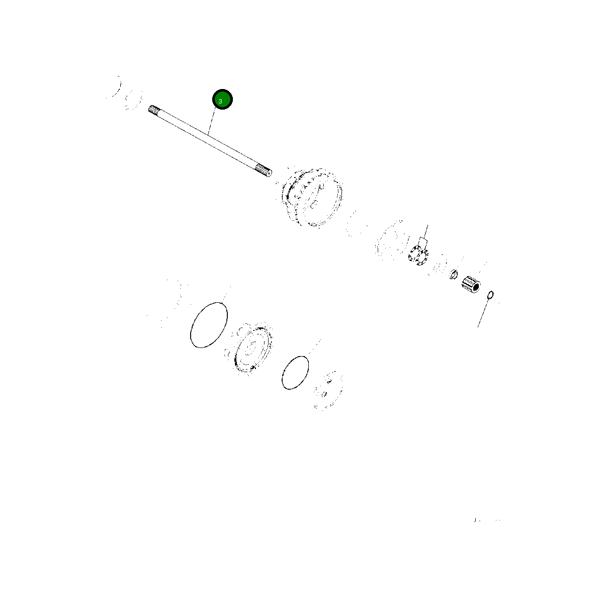 Вал 425-22-32412 Komatsu