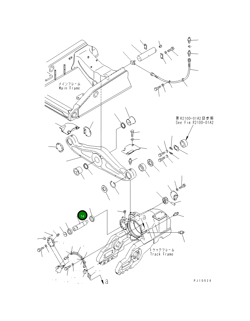 Вал 195-50-41151 Komatsu
