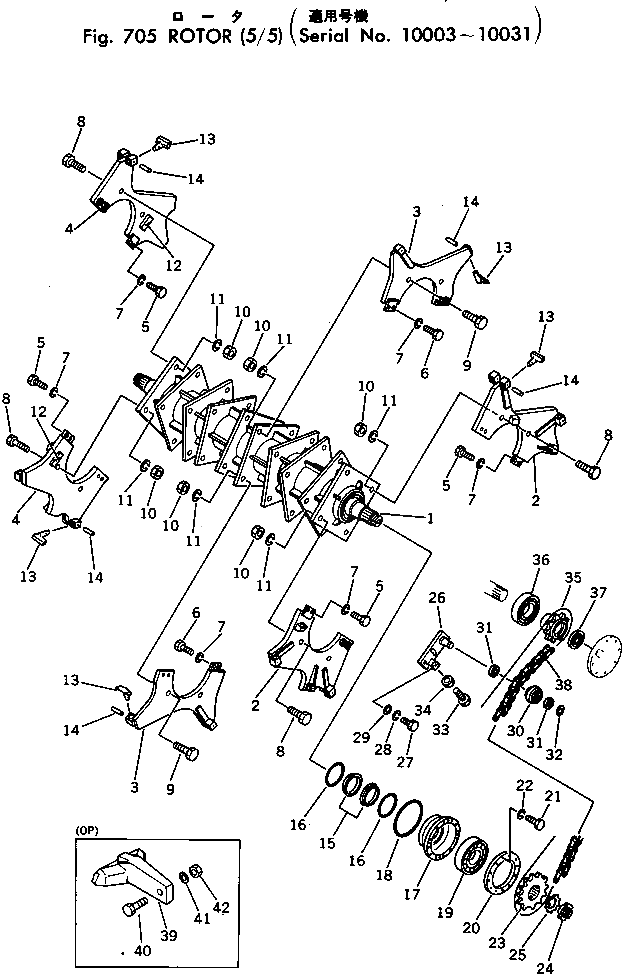 Ведущая звезда 262-70-12160 Komatsu