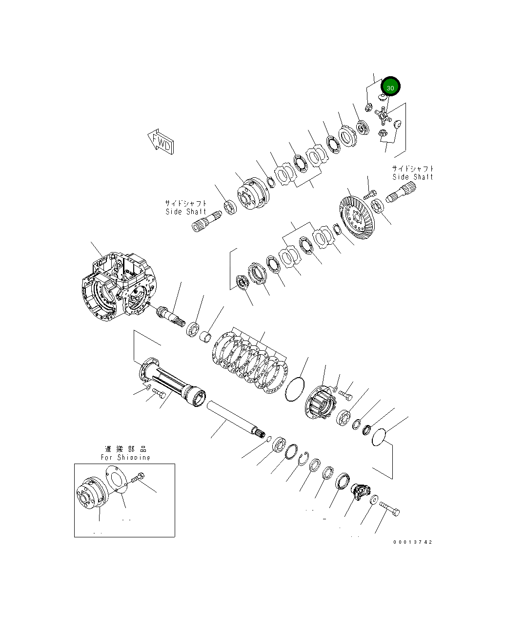 Вал 417-22-27220 Komatsu