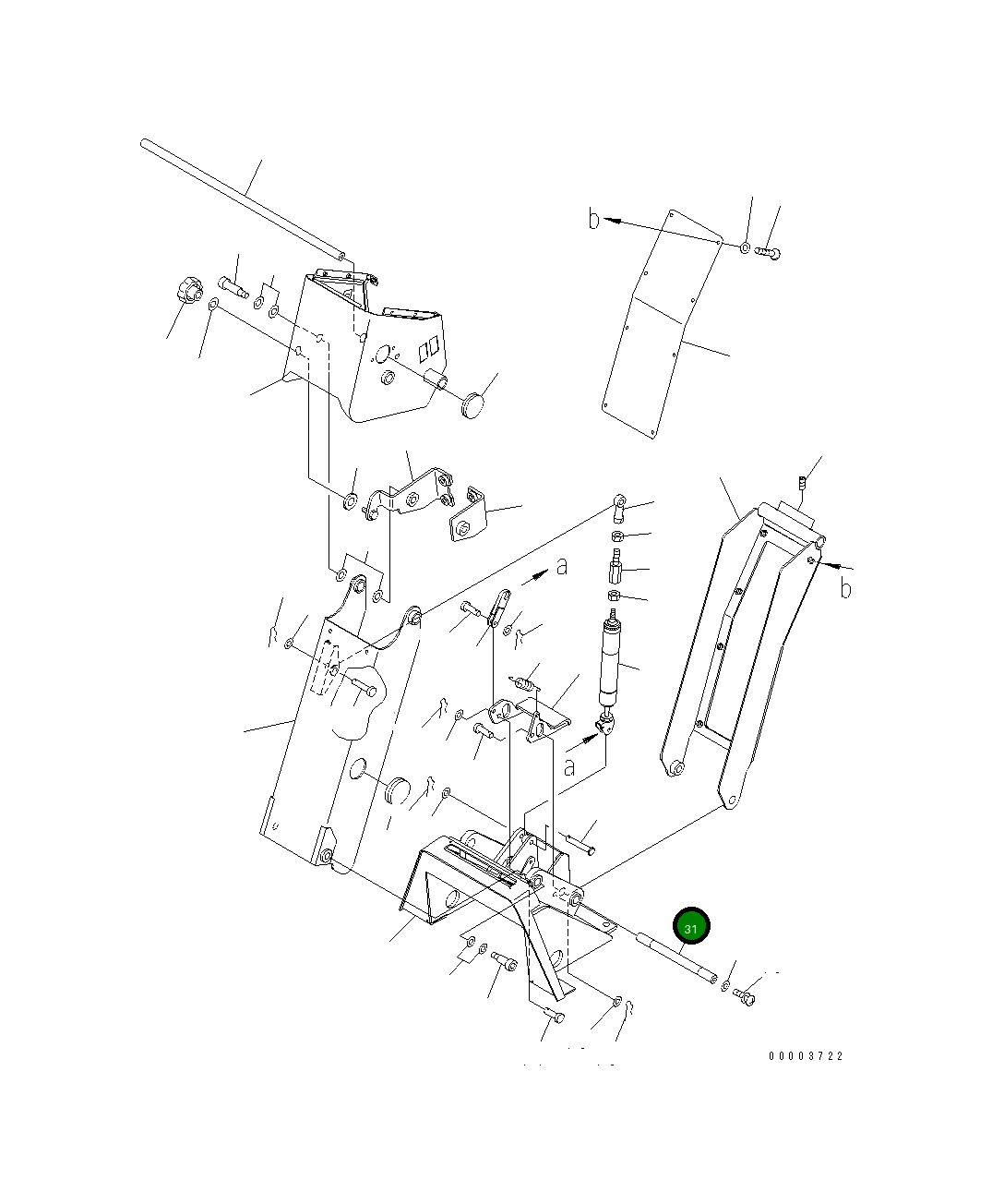 Вал 23B-43-35320 Komatsu