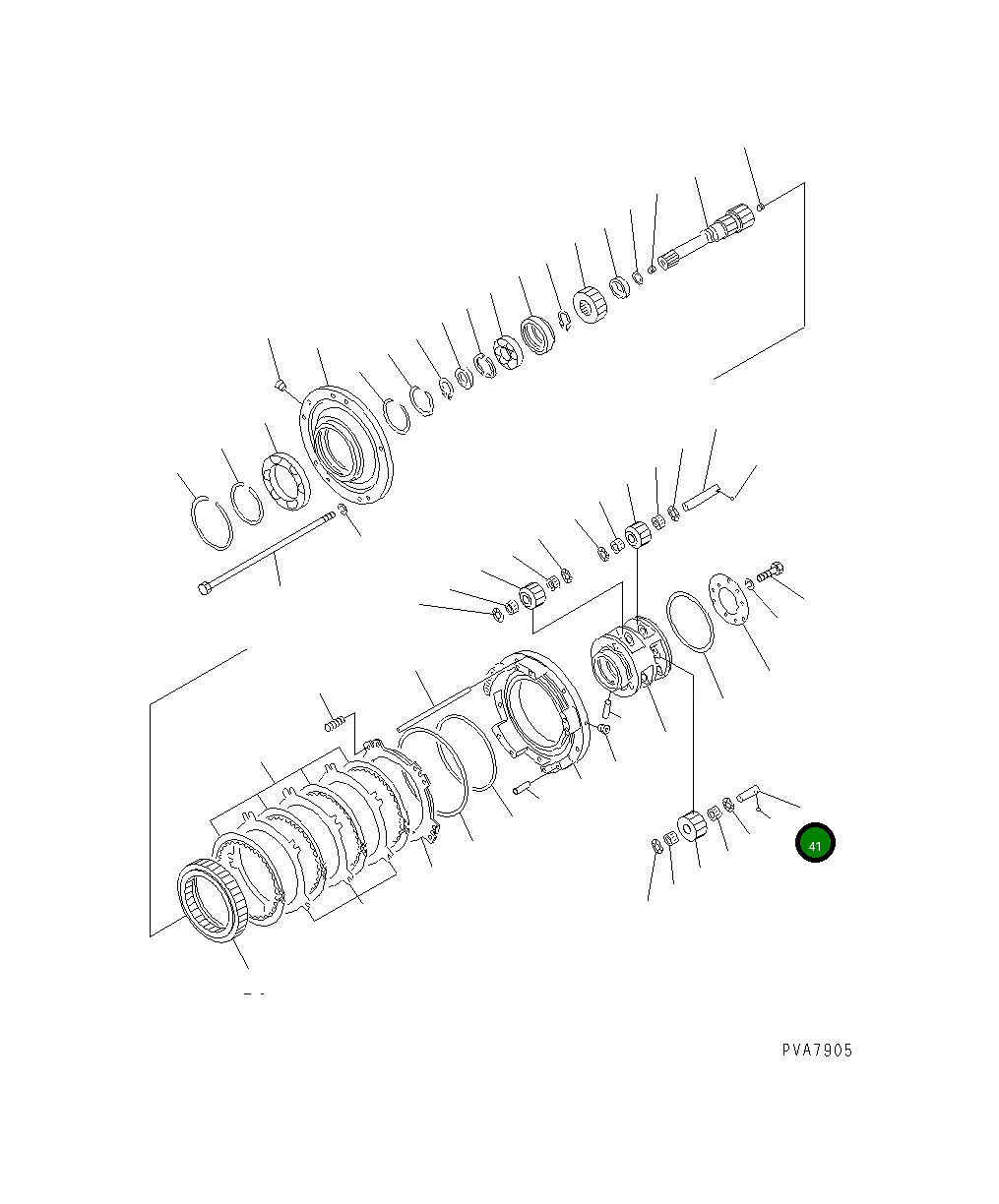 Вал 134-15-12533 Komatsu