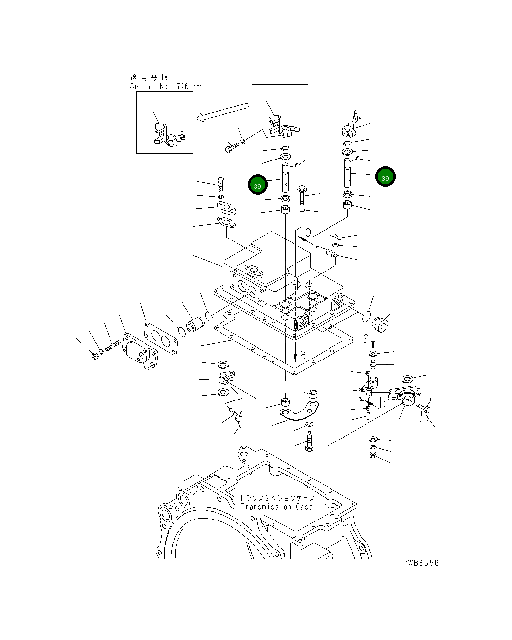 Вал 195-15-55650 Komatsu