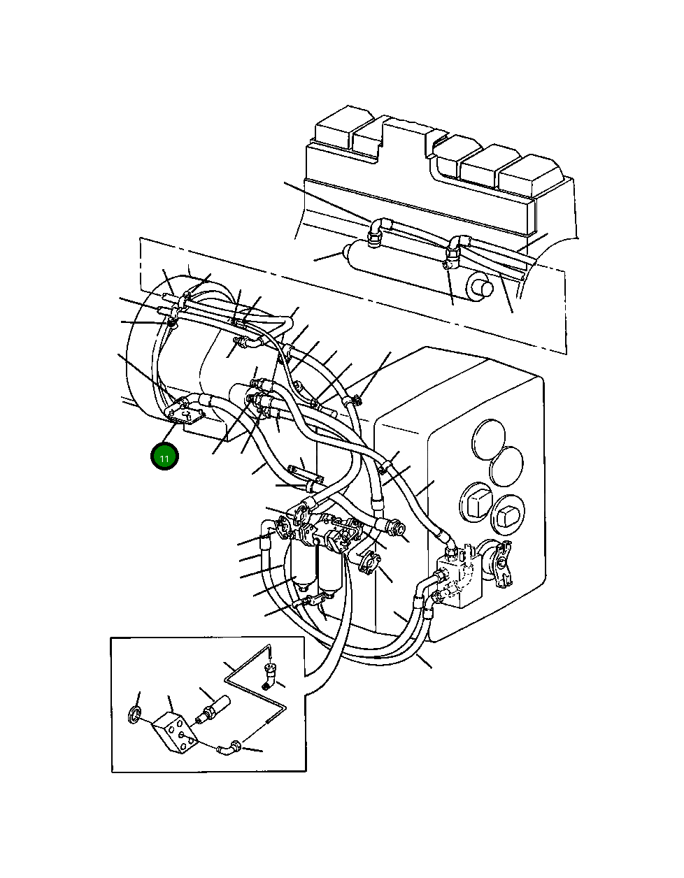Адаптер 1132 900 C1 Komatsu