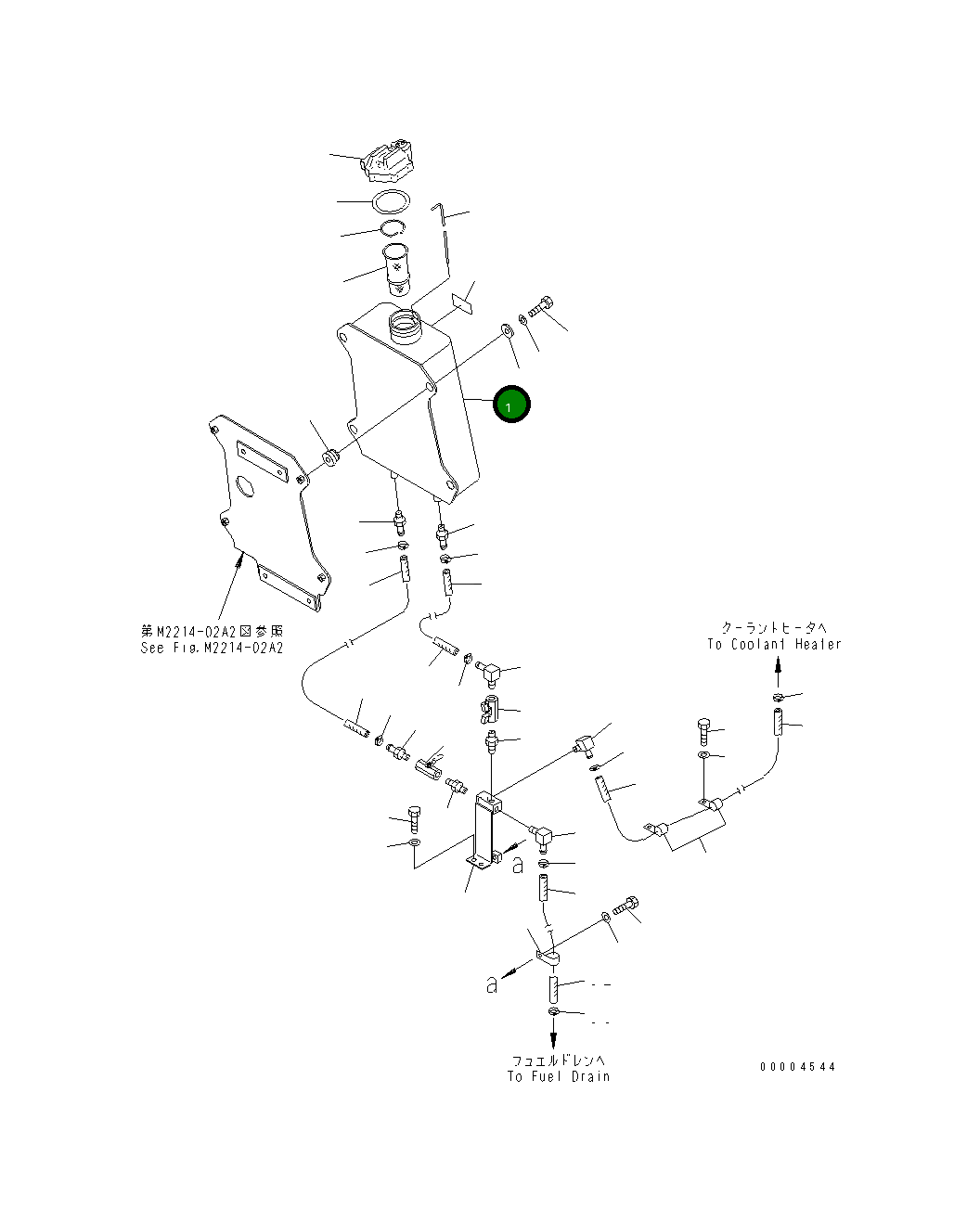 Бак 195-01-37120 Komatsu