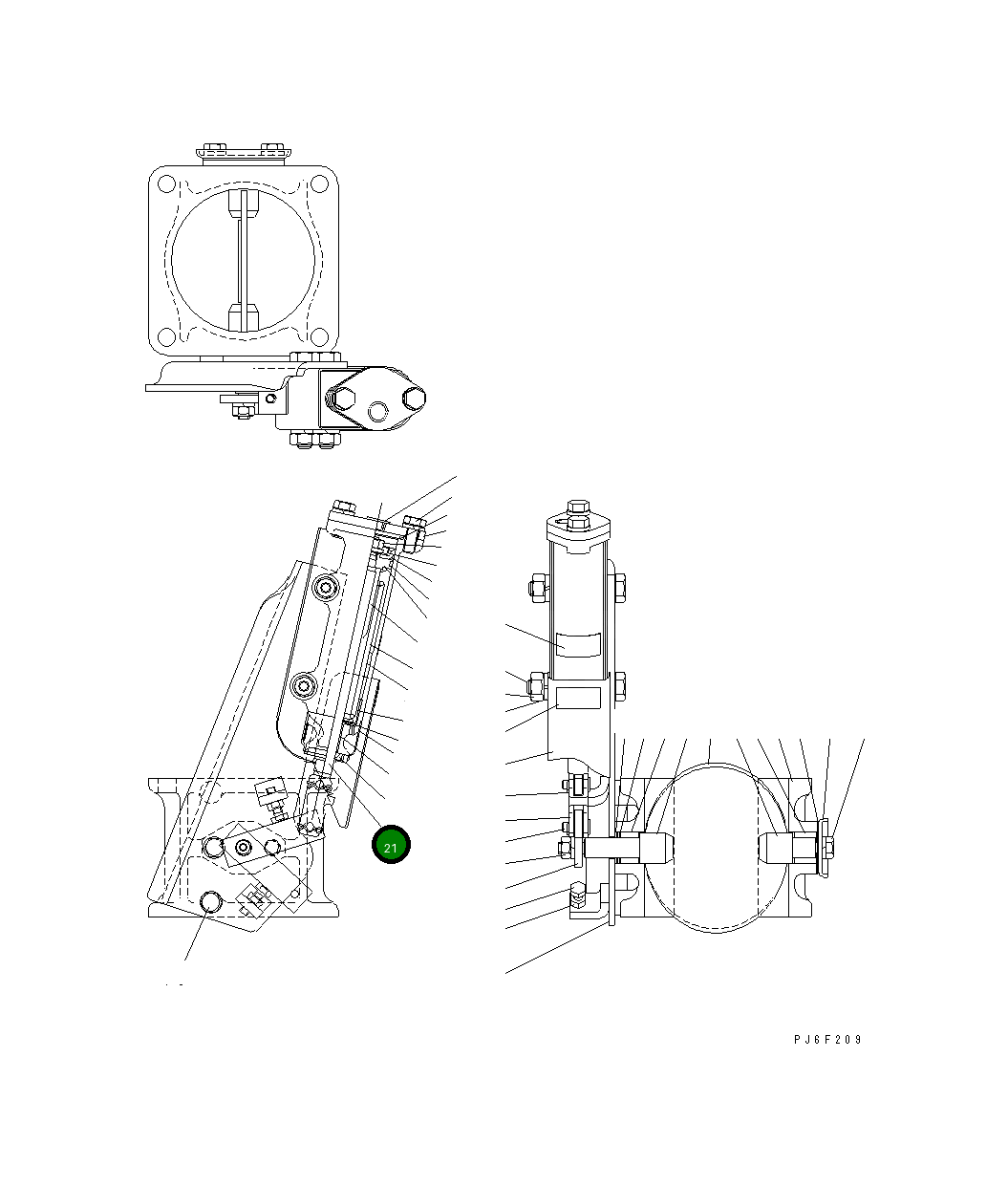 Вал JK284-20632 Komatsu
