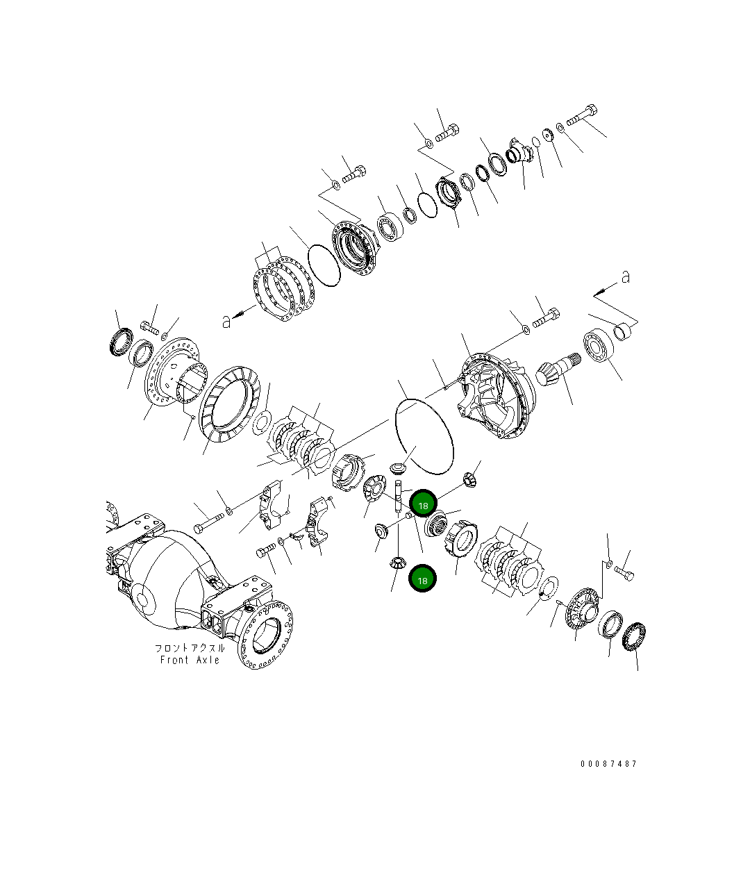 Вал 426-22-37540 Komatsu