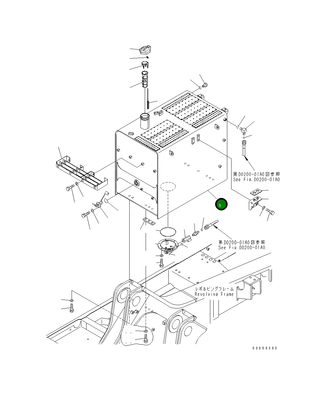 Бак 209-04-41111 Komatsu