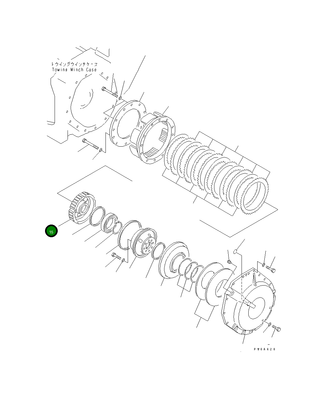 Барабан 14X-960-3120 Komatsu