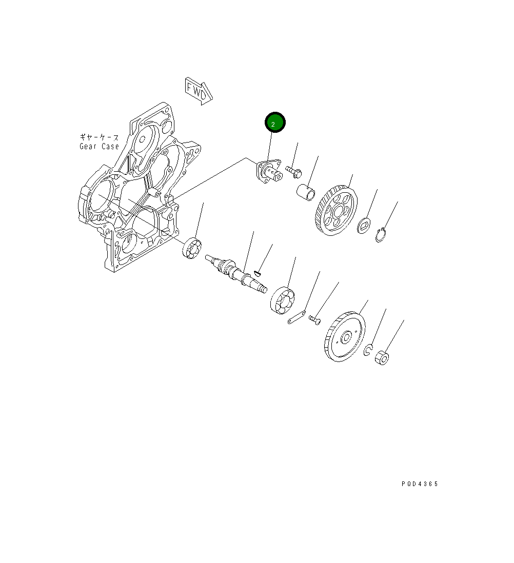 Вал 456-271 Komatsu