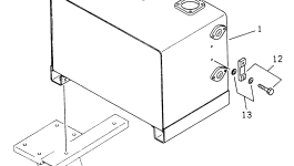 Бак 23B-04-12110 Komatsu