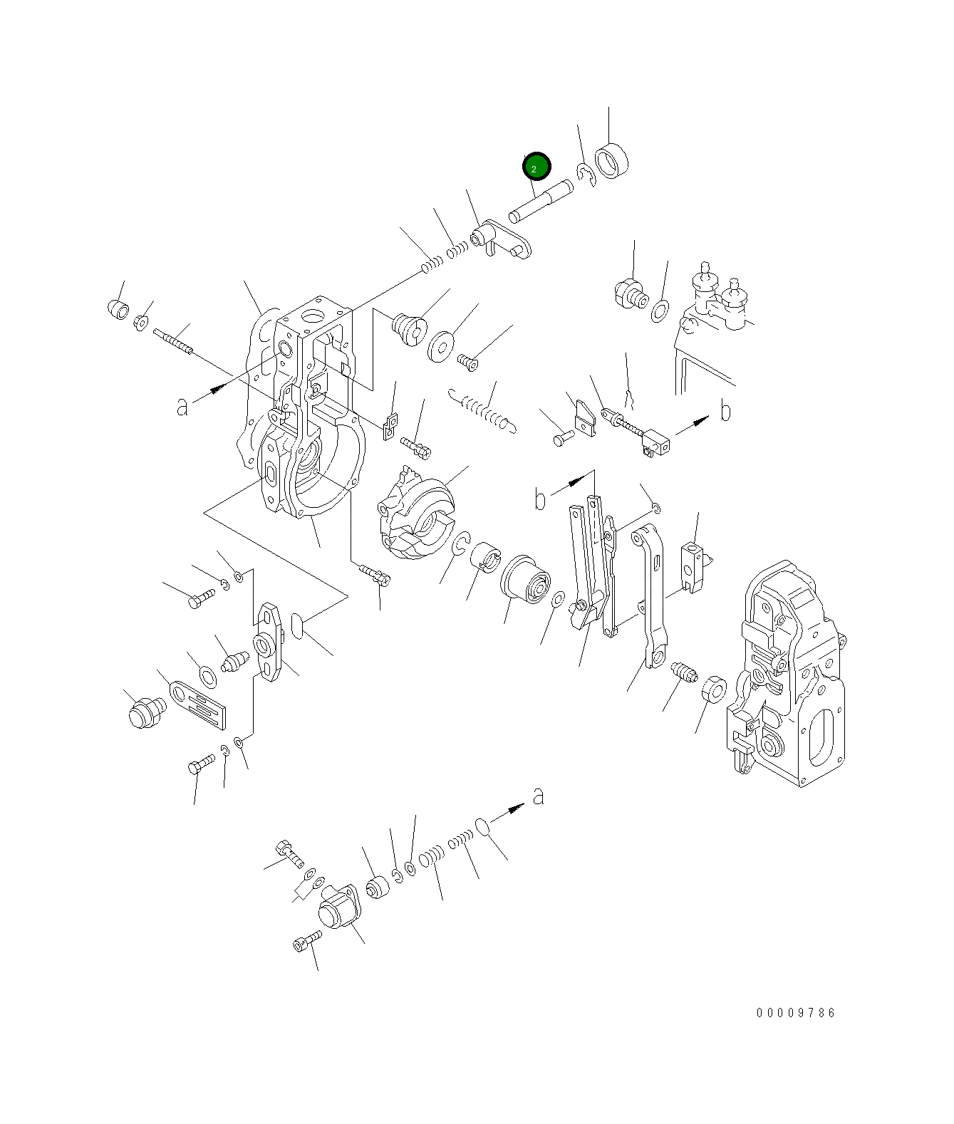 Вал DK154621-37 Komatsu