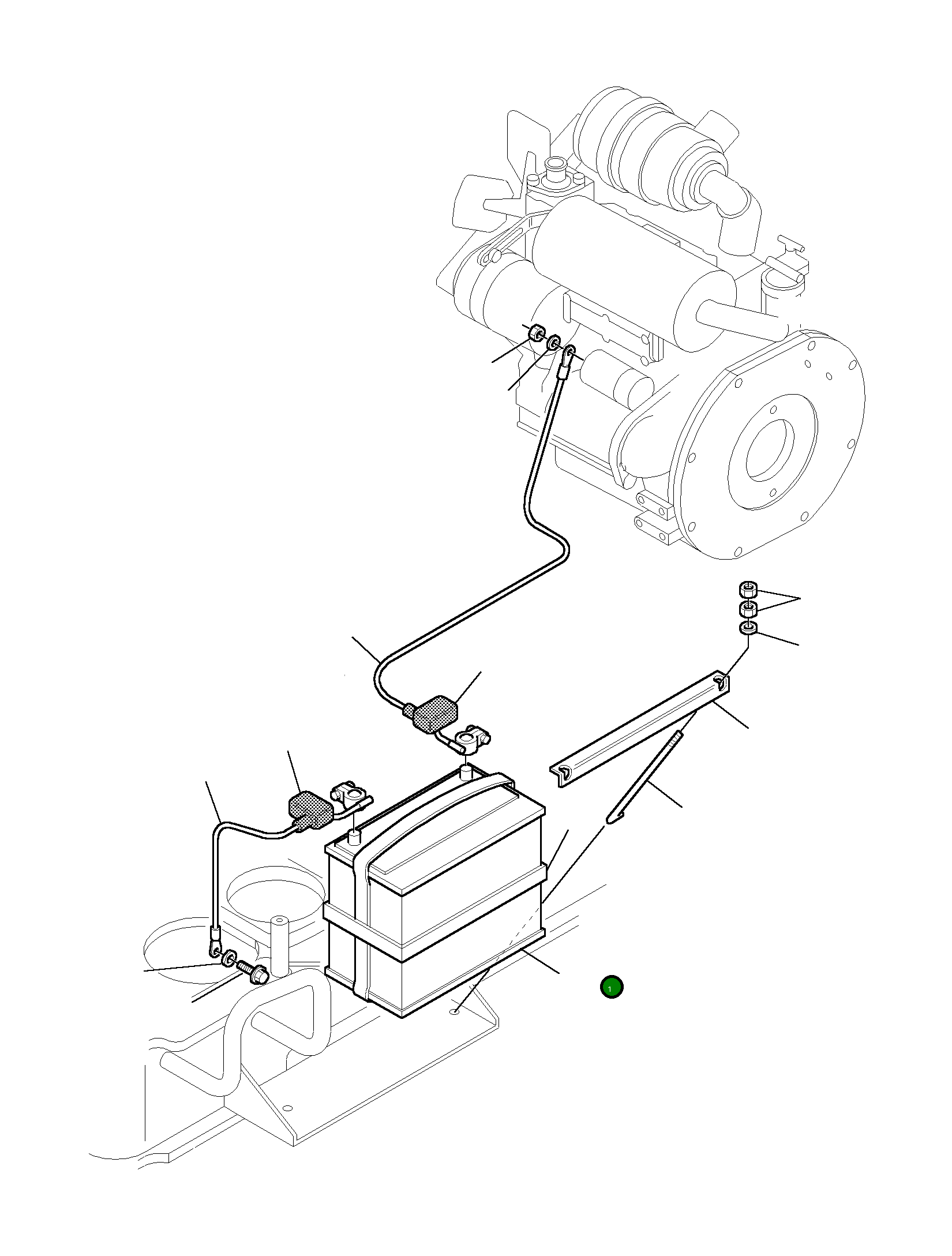 Аккумулятор 885010019 Komatsu
