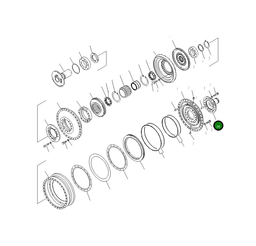 Вал 426-13-41351 Komatsu