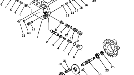 Вал TZ110A2002-00 Komatsu