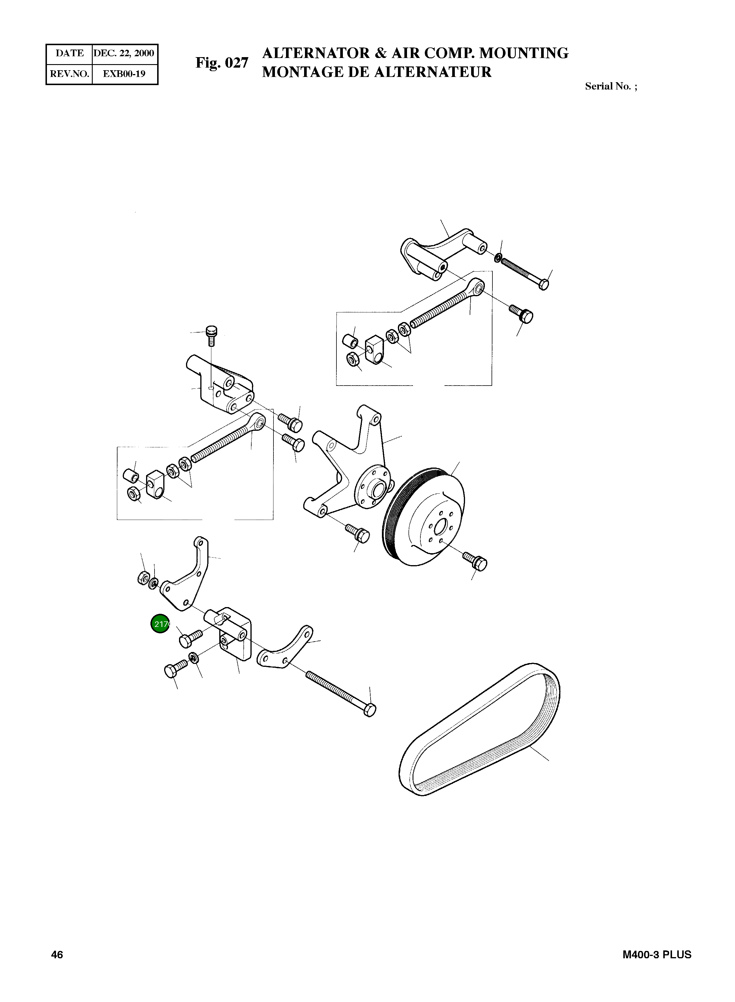 Болт M10X40 06.01913-3219 Komatsu