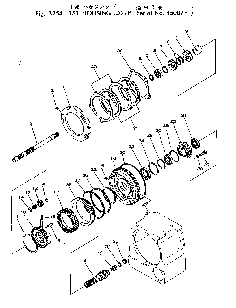 Вал 103-15-22131 Komatsu