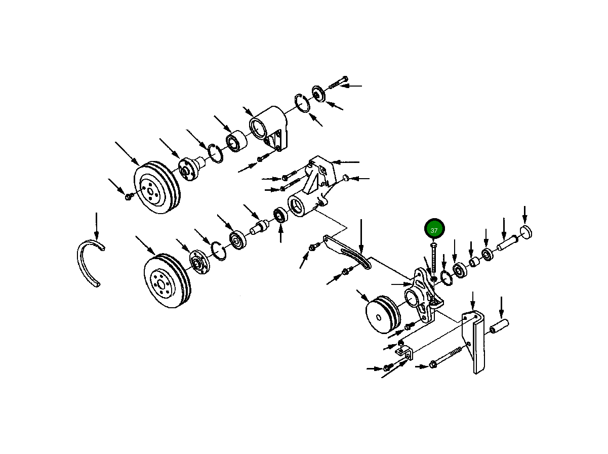 Болт (M10x1.50x110) 1310 401 H1 Komatsu
