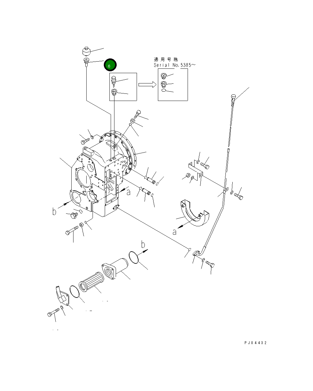 Адаптер 362-15-13370 Komatsu